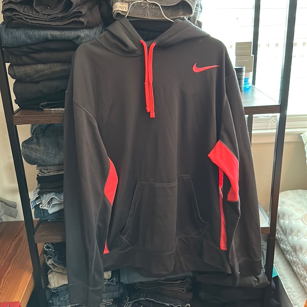 NIKE HOODIE SWEATER SIZE LG (LARGE) PINK & GREY
